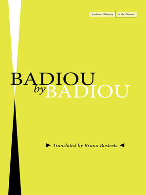 cover image of Badiou by Badiou